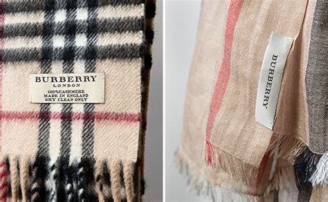 is a burberry scarf real.